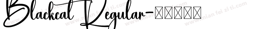 Blackcat Regular字体转换